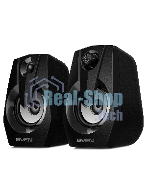 Акустическая система SVEN 370 2.0 черные (2x2W, USB, RGb подсветка)