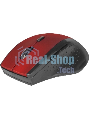 Мышь беспроводная Defender Accura MM-365 красный, 1600 dpi, радиоканал, USB, кнопки - 6