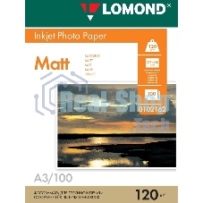 Фотобумага Lomond односторонняя матовая/матовая A3/120/100л.