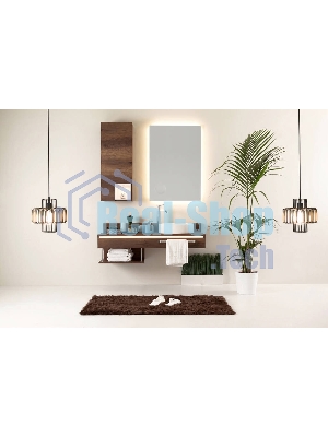 Зеркало Bau Stil 60х80, сенсорная LED подсветка, пластиковый защитный корпус