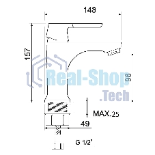 SL123-001F Смеситель для умывальника, Ø35
