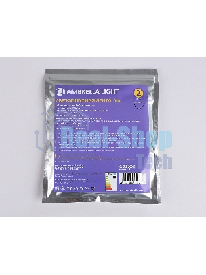 Светодиодная лента Ambrella light GS3502 2835 240Led /22W m/ 24V IP20 4500K/ 5000*10*1.2mm (2 конт.)
