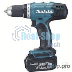 Дрель-шуруповерт Makita DHP453RFE, 18 В, 3 Ач, 42 Нм, щеточный