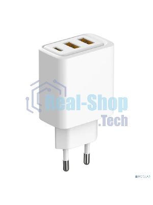 Сетевое зарядное устройство Rexant с двумя портами USB-A и одним портом USB-C, 10 Вт