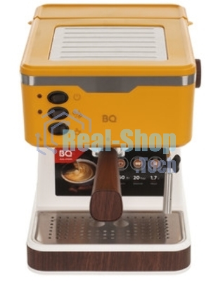 Кофеварка эспрессо BQ CM2006 желтый, исп. кофе - молотый, 1.7 л, 850 Вт, 20 бар