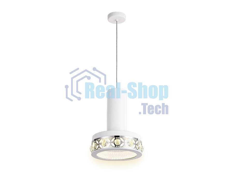 Светильник Ambrella light FA9488 WH/CH белый/хром 4200K 18W D200*590 (без ПДУ)