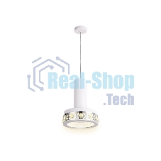 Светильник Ambrella light FA9488 WH/CH белый/хром 4200K 18W D200*590 (без ПДУ)