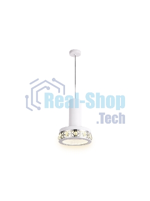 Светильник Ambrella light FA9488 WH/CH белый/хром 4200K 18W D200*590 (без ПДУ)