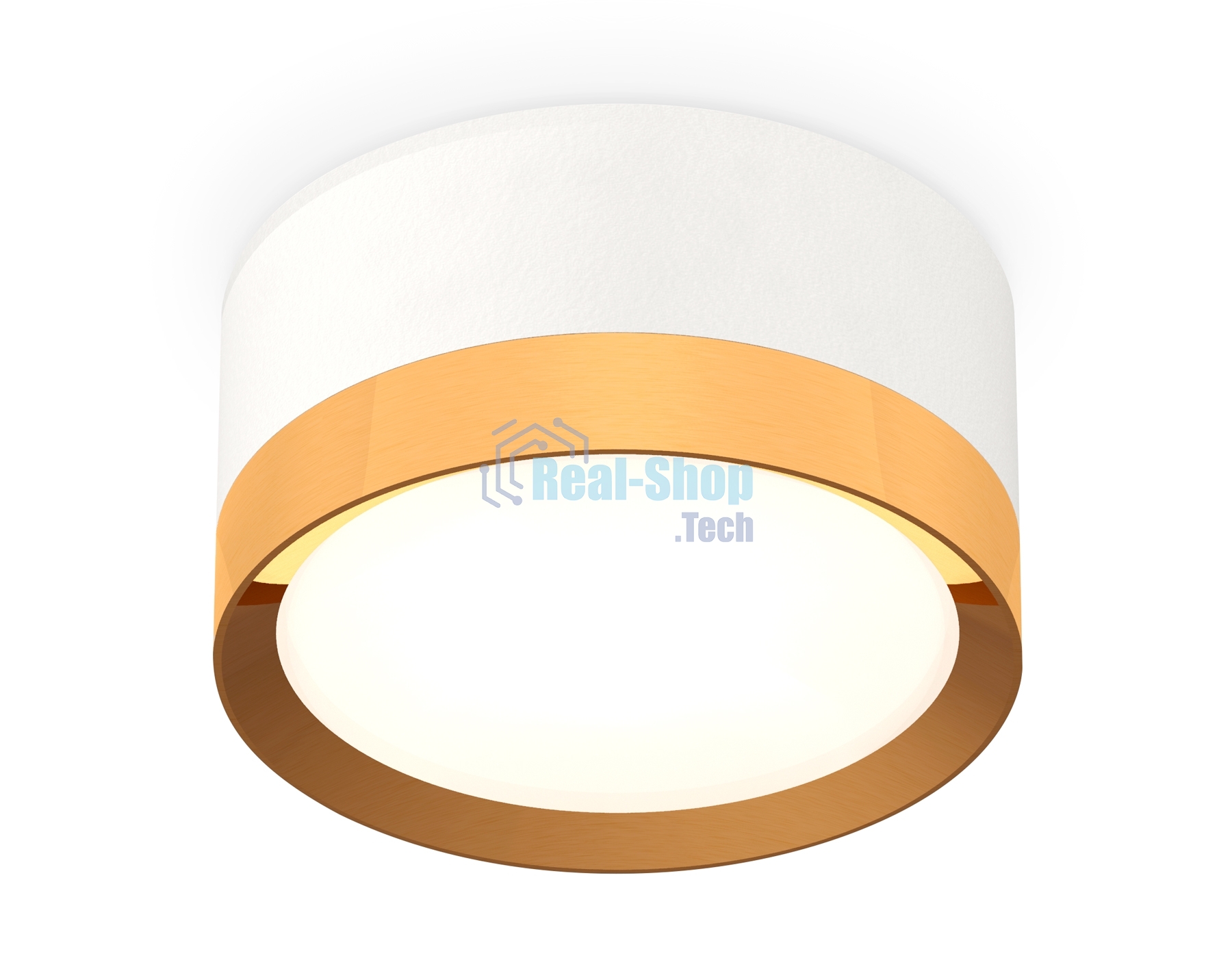 Светильник Ambrella Light XS8101005 SWH/PYG белый песок/золото желтое полированное GX53 (C8101, N8124)