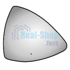 Зеркало Bau Triangle Loft 90х70, с LED фоновой подсветкой, бесконтактным сенсором, черной окантовкой