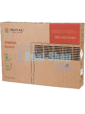 Конвектор электрический Royal Clima REC-RE1500M белый, 1500 Вт, 20 м2, термостат