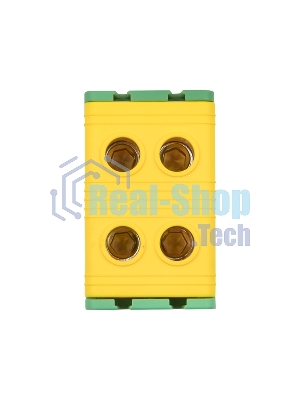 Клемма силовая вводная двойная КСВ 16-50 желто-зеленая EKF PROxima plc-kvs2-16-50-y-green EKF