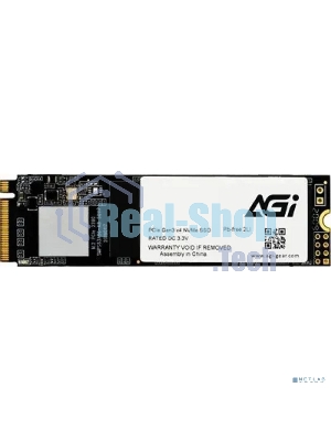 Накопитель SSD AGI AI298, 512Gb, PCIe 3.0 x4, M.2 2280, NVMe, R/W 2200/1300