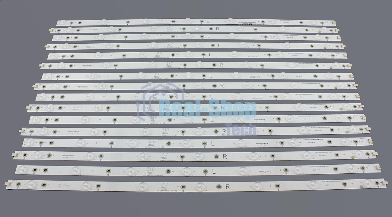 Светодиодная подсветка LB-PC3030-GJUHD658X14ADM2-L/R-B (комплект 16шт)