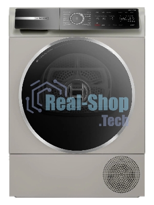 Сушильная машина Bosch WQB245BXME серый, 9 кг, сушка - конденсационная, программ - 14, 59.8 x 84.2 x 66.2 см
