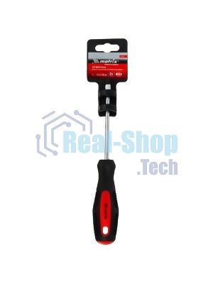 Отвертка Matrix Anti-Slip, SL5,0 х 100 мм, CrV, двухкомп. рукоятка