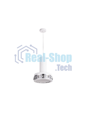 Светильник Ambrella light FA9488 WH/CH белый/хром 4200K 18W D200*590 (без ПДУ)