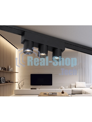 Светильник трековый светодиодный GV1504/3 BK черный IP20 6W 4200K 48V 24° 122*26*55