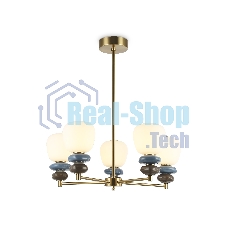 Люстра Ambrella light LH53164/5 SB/WH бронза/белый 40W 3000K D650*900