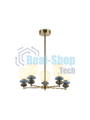 Люстра Ambrella light LH53164/5 SB/WH бронза/белый 40W 3000K D650*900