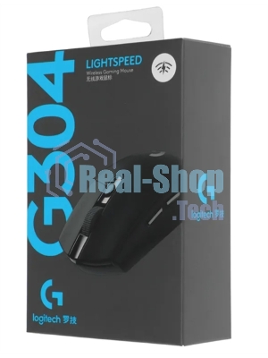 Мышь беспроводная Logitech G304 Lightspeed черный, 12000 dpi, радиоканал, USB, кнопки - 6