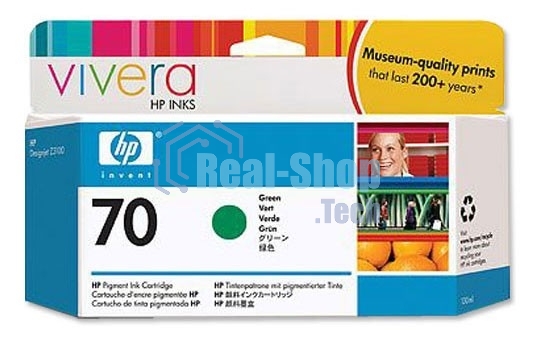 Картридж струйный HP №70 C9457A зеленый для HP DJ Z2100/Z3100 (130мл)