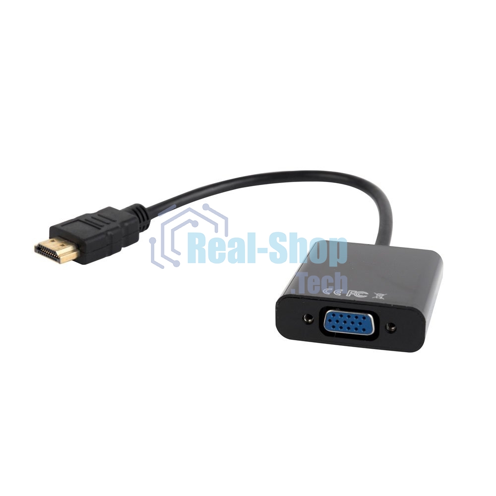 Переходник Gembird-Cablexpert Переходник HDMI-VGA, 19M/15F (A-HDMI-VGA-03)