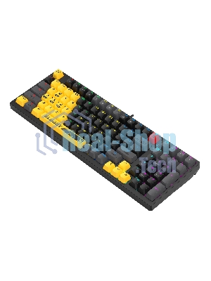 Клавиатура проводная A4Tech Bloody S98 механическая желтый/серый USB for gamer LED (SPORTS LIME)