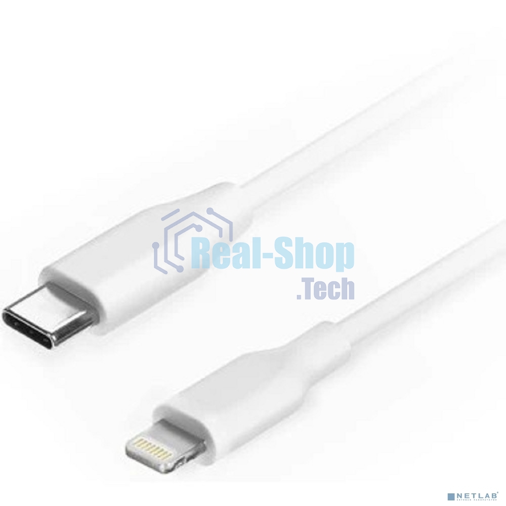 Кабель Filum USB 2.0, 1 м., белый, 3 А, разъемы: USB Type С male - Lightning male, пакет. (FL-C-U2-CM-LM-1M-W)