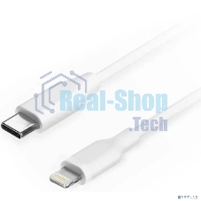 Кабель Filum USB 2.0, 1 м., белый, 3 А, разъемы: USB Type С male - Lightning male, пакет. (FL-C-U2-CM-LM-1M-W)