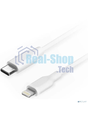 Кабель Filum USB 2.0, 1 м., белый, 3 А, разъемы: USB Type С male - Lightning male, пакет. (FL-C-U2-CM-LM-1M-W)