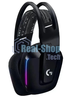 Гарнитура проводная с микрофоном Logitech G733 Lightspeed черный мониторные Radio оголовье (981-000867)