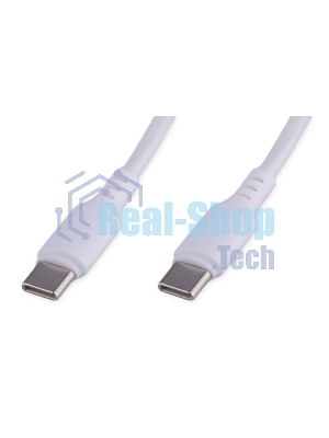 Кабель USB2.0 Cablexpert CCB-USB2-CMCMO1-1MW, TypeC/TypeC, Classic 0.1, 3A, 60Вт, PD/QC3.0, медь, 1м, белый, коробка