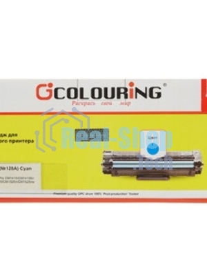 Картридж лазерный Colouring CG-CE321A голубой (1300 стр.) для принтеров HP LJ CP1525N/CP1525NW/CM1415/1415fnw