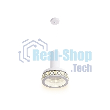 Светильник Ambrella light FA9488 WH/CH белый/хром 4200K 18W D200*590 (без ПДУ)