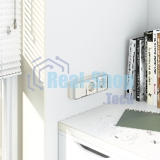 Выключатель двухклавишный Gallant (слоновая кость) W5020003