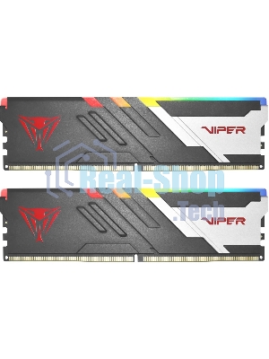 Оперативная память Patriot Viper Venom, DDR5, 32GB (2x16GB), 7400MHz, CL36, DIMM, с радиаторами, RGB, черный