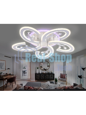 Потолочный светодиодный светильник FA512/5 WH белый 120W 610*580*80 (ПДУ РАДИО 2.4G)