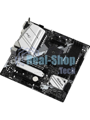 Материнская плата ASRock B550M Pro4, AM4, AMD B550, 4xDDR4, 6xSATA, 2xM.2, 1xPCI-E 3.0 x16, 1xPCI-E 4.0 x16, 1xDisplayPort, 1xHDMI, 1xVGA, 1x 1Gb LAN, 3x3.5 мм, 7.1, Micro-ATX