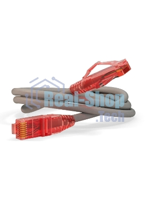 Патч-корд Hyperline UTP, Cat.5e, LSZH, 1.5 м, серый