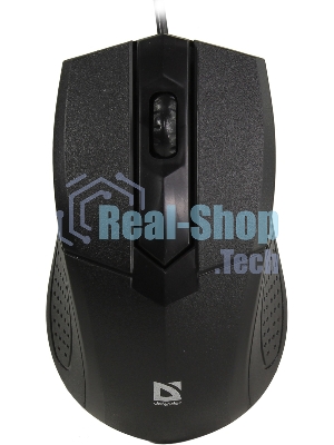 Мышь проводная Defender Optimum MB-270 черный, 1000 dpi, USB, кнопки - 3