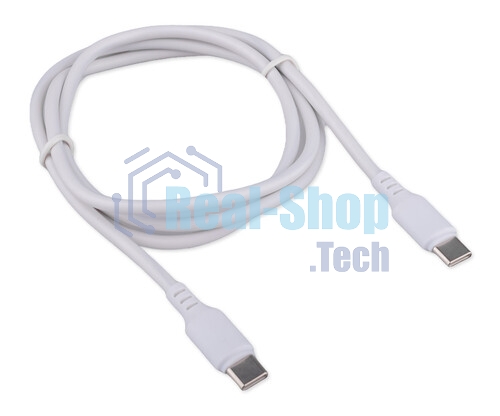 Кабель USB2.0 Cablexpert CCB-USB2-CMCMO1-1MW, TypeC/TypeC, Classic 0.1, 3A, 60Вт, PD/QC3.0, медь, 1м, белый, коробка