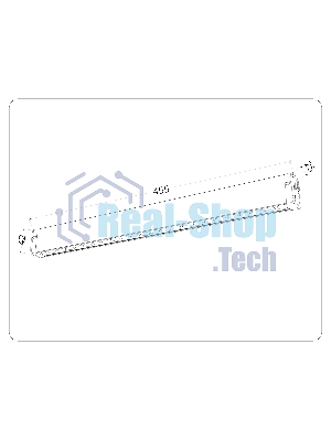 Управляемый светодиодный светильник для шинопровода Magnetic Ambrella light GL1314 BK черный IP20 24W 3000K-6400K 220V 24° 455*25*42 (Без ПДУ)
