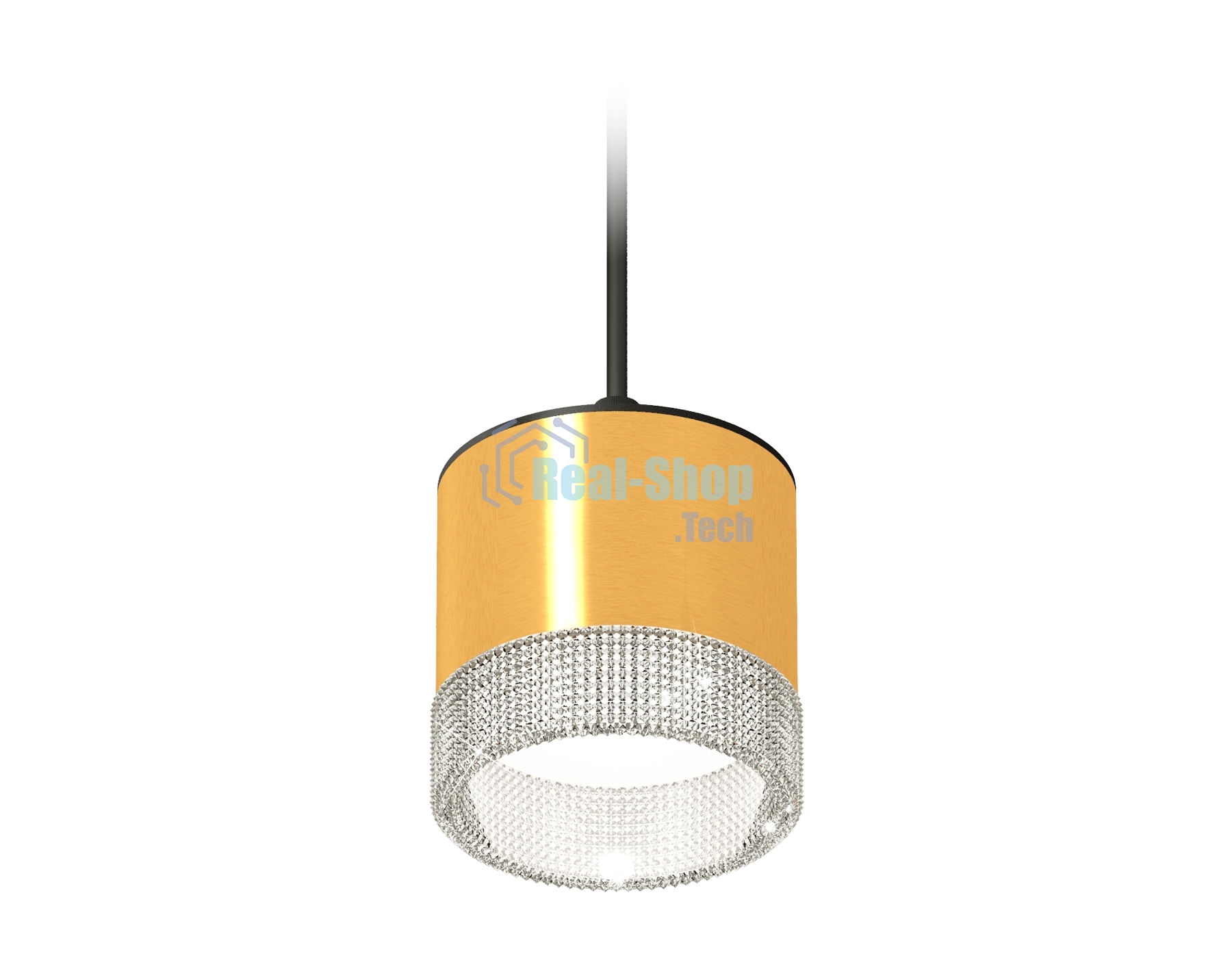 Светильник Ambrella Light XP8121030 PYG/CL/SBK золото желтое полированное/прозрачный/черный песок GX53 (A2333, C8121, N8480)