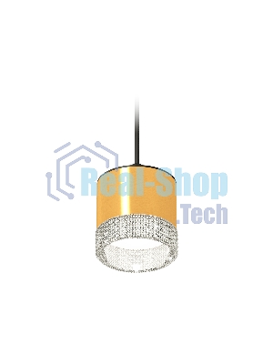 Светильник Ambrella Light XP8121030 PYG/CL/SBK золото желтое полированное/прозрачный/черный песок GX53 (A2333, C8121, N8480)