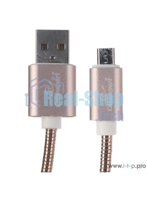 Кабель USB2.0 Cablexpert CC-G-mUSB02Cu-1.8M, AM/microB, серия Gold, длина 1.8м, золото, блистер