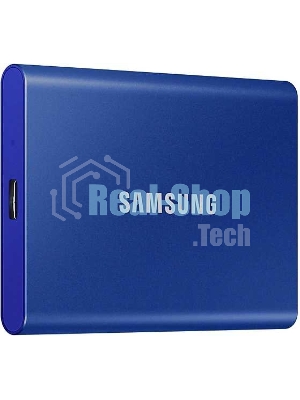 Внешний SSD Samsung T7, 1TB, USB 3.2 Gen 2 Type-C, R/W 1050/1000, синий