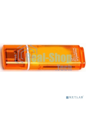 Флешка USB Smartbuy Glossy series Orange (SB8 GbGS-Or), 8Gb, USB 2.0, R/W 25/15, оранжевый