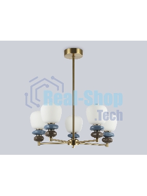 Люстра Ambrella light LH53164/5 SB/WH бронза/белый 40W 3000K D650*900