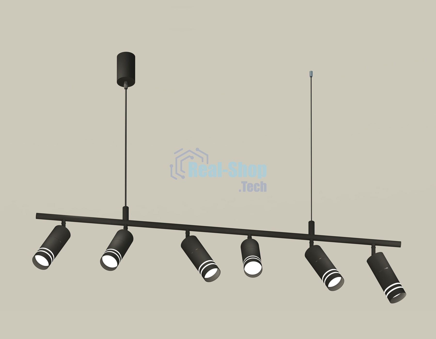 Светильник Ambrella light XB9006150/6 SBK/FR черный песок/белый матовый MR16 GU5.3 (С9006, С6302, A2061, N6236)